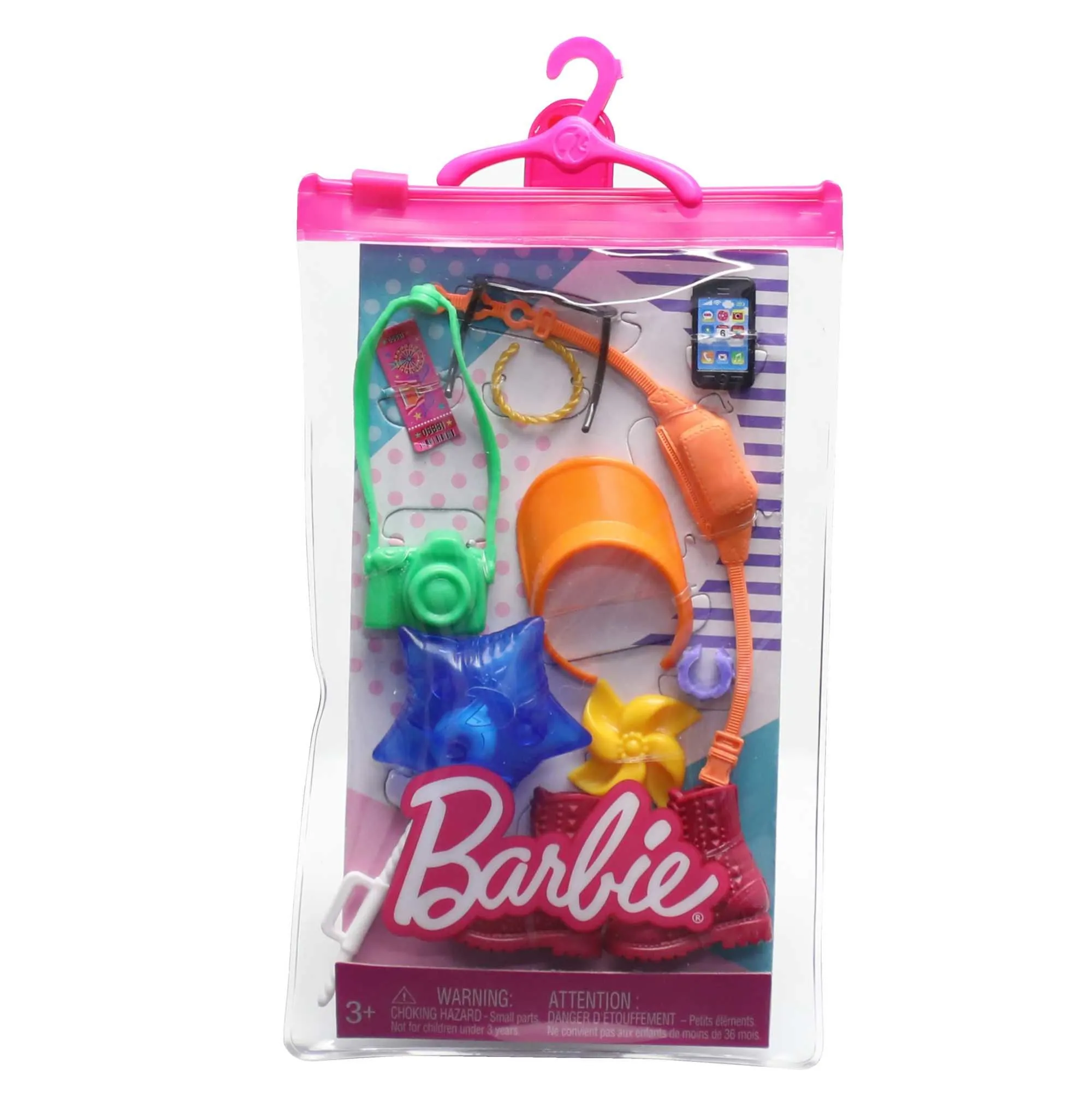 Barbie Accessories, Storytelling Pack For Barbie Dolls, Amusement Park Theme