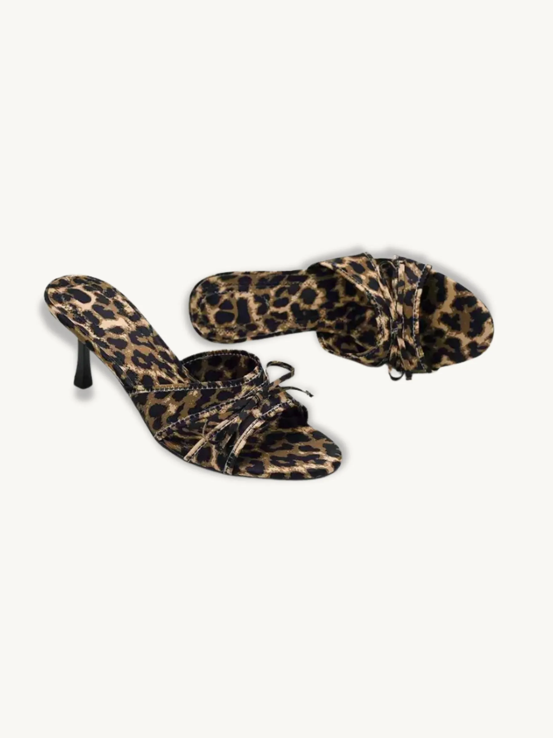 Bliss Leopard Print Heeled Sandals
