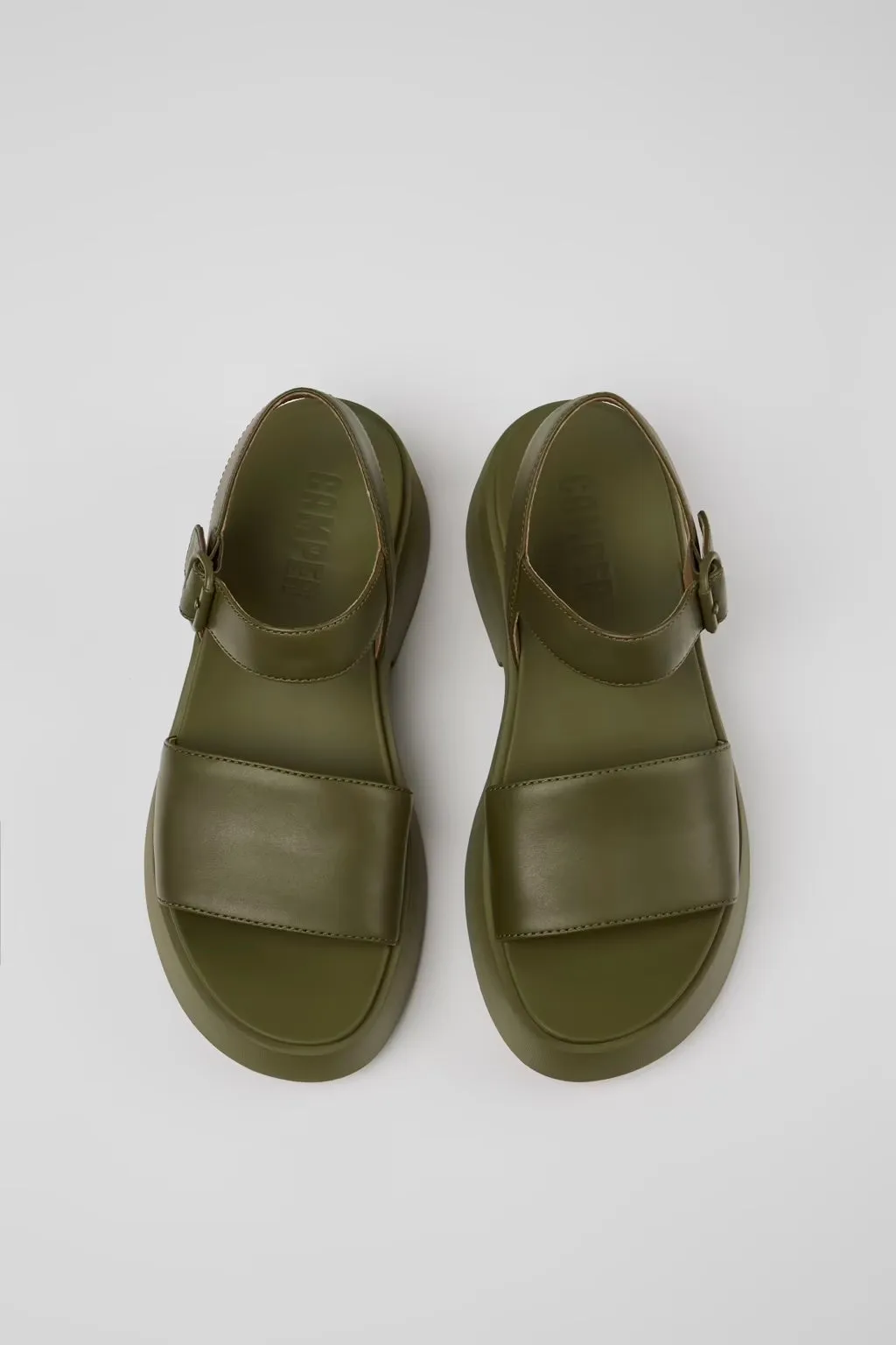Camper Sandal: Green Tasha