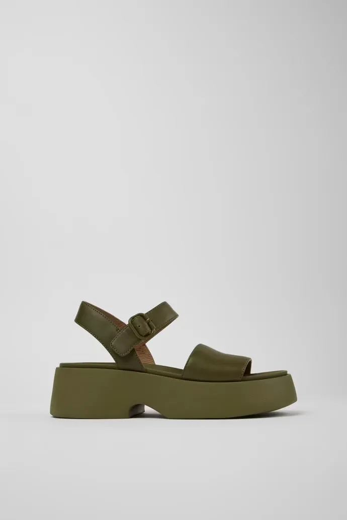 Camper Sandal: Green Tasha