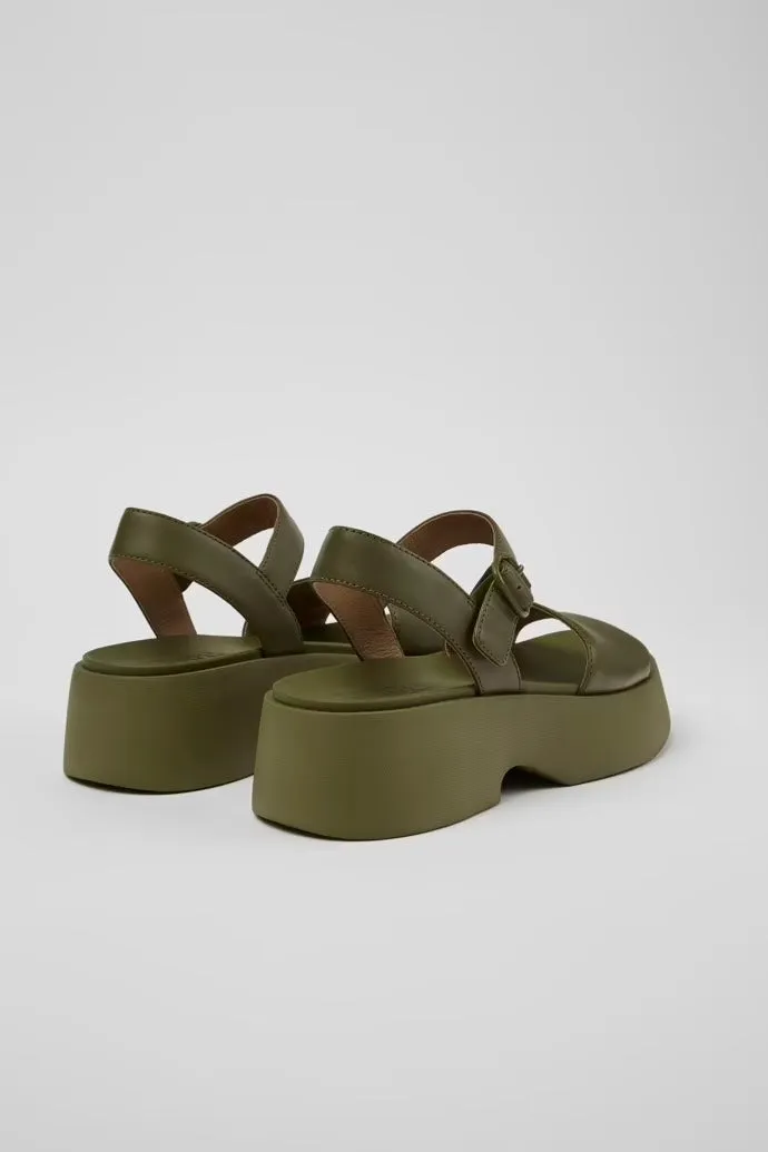 Camper Sandal: Green Tasha