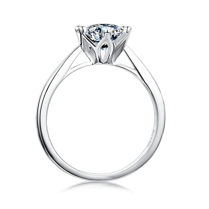 Crown • 1Ct. round Brilliant Solitaire Engagement Ring