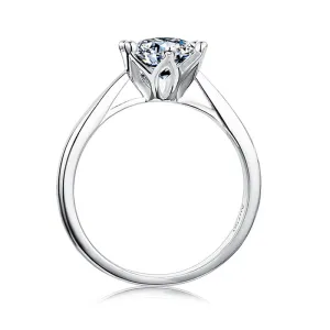 Crown • 1Ct. round Brilliant Solitaire Engagement Ring