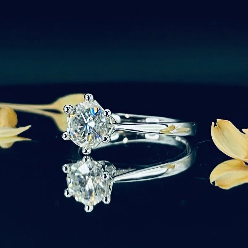 Crown • 1Ct. round Brilliant Solitaire Engagement Ring