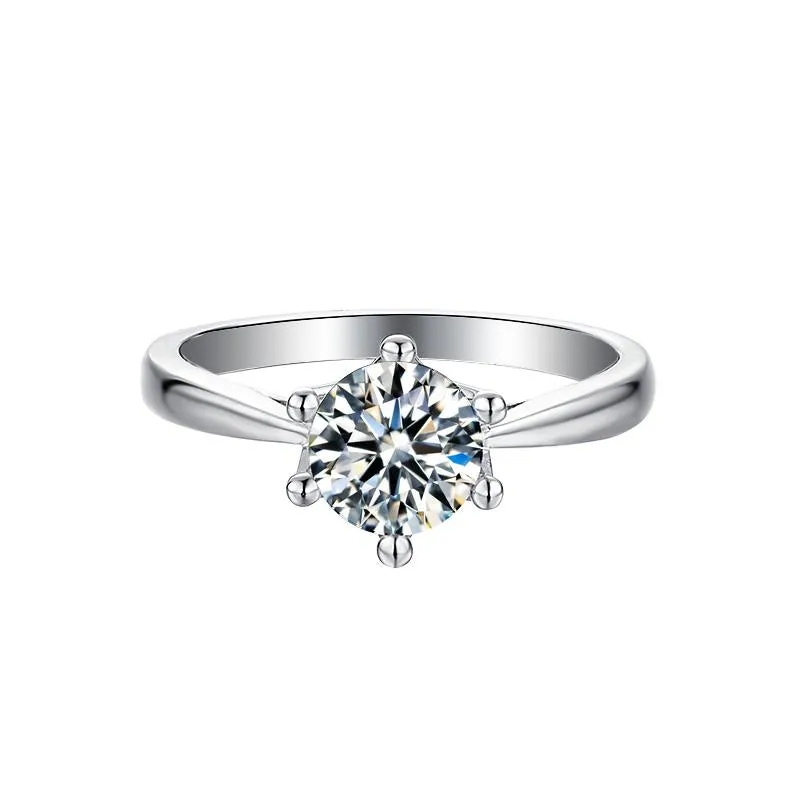 Crown • 1Ct. round Brilliant Solitaire Engagement Ring