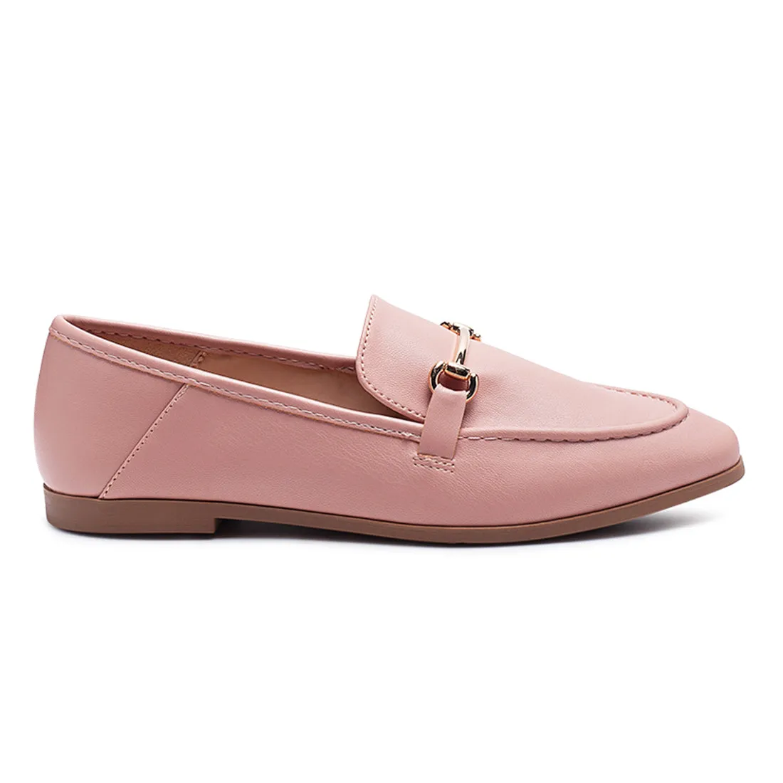 Foldable Synthetic Loafer in Pink
