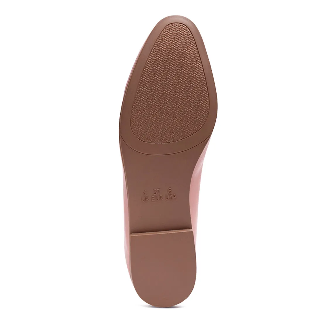 Foldable Synthetic Loafer in Pink