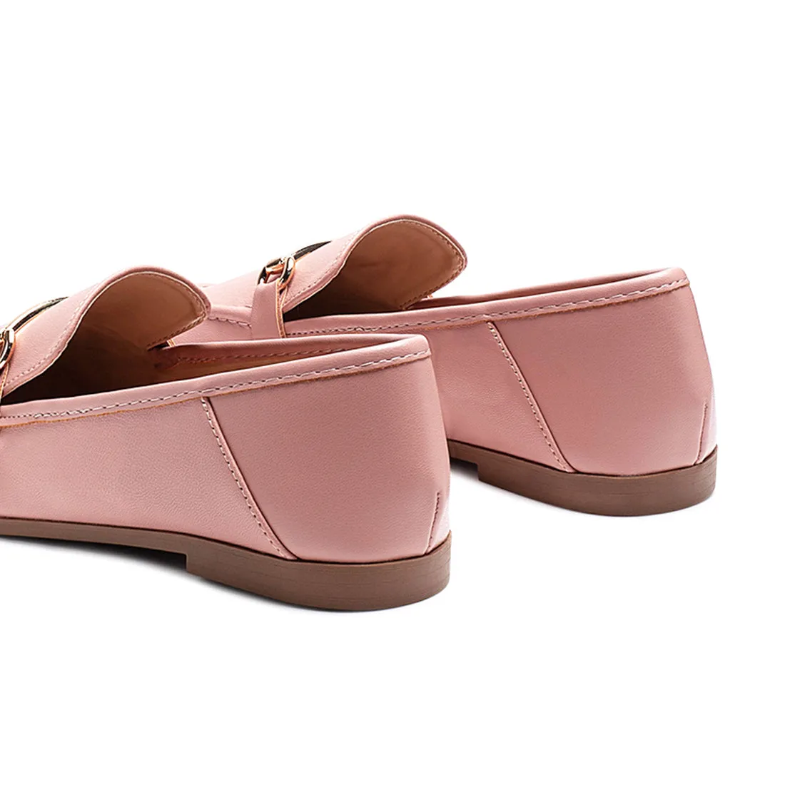 Foldable Synthetic Loafer in Pink