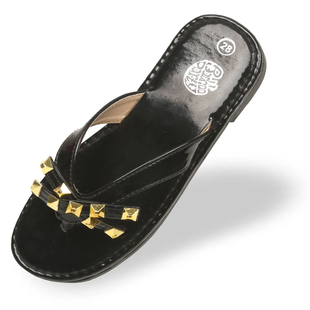Girls Slipper 07-BLACK