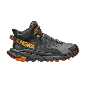 HOKA Trail Code GORE-TEX 'Castlerock Persimmon Orange' Sneakers, Gray