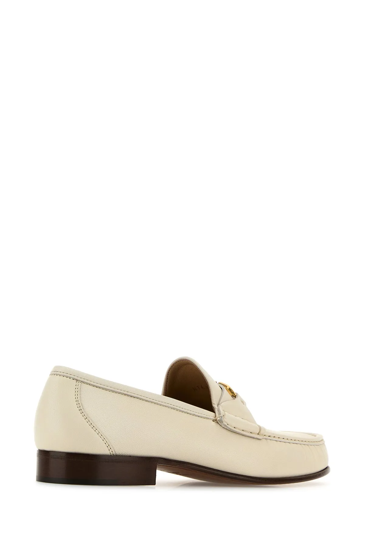 Ivory leather VLogo Signature loafers