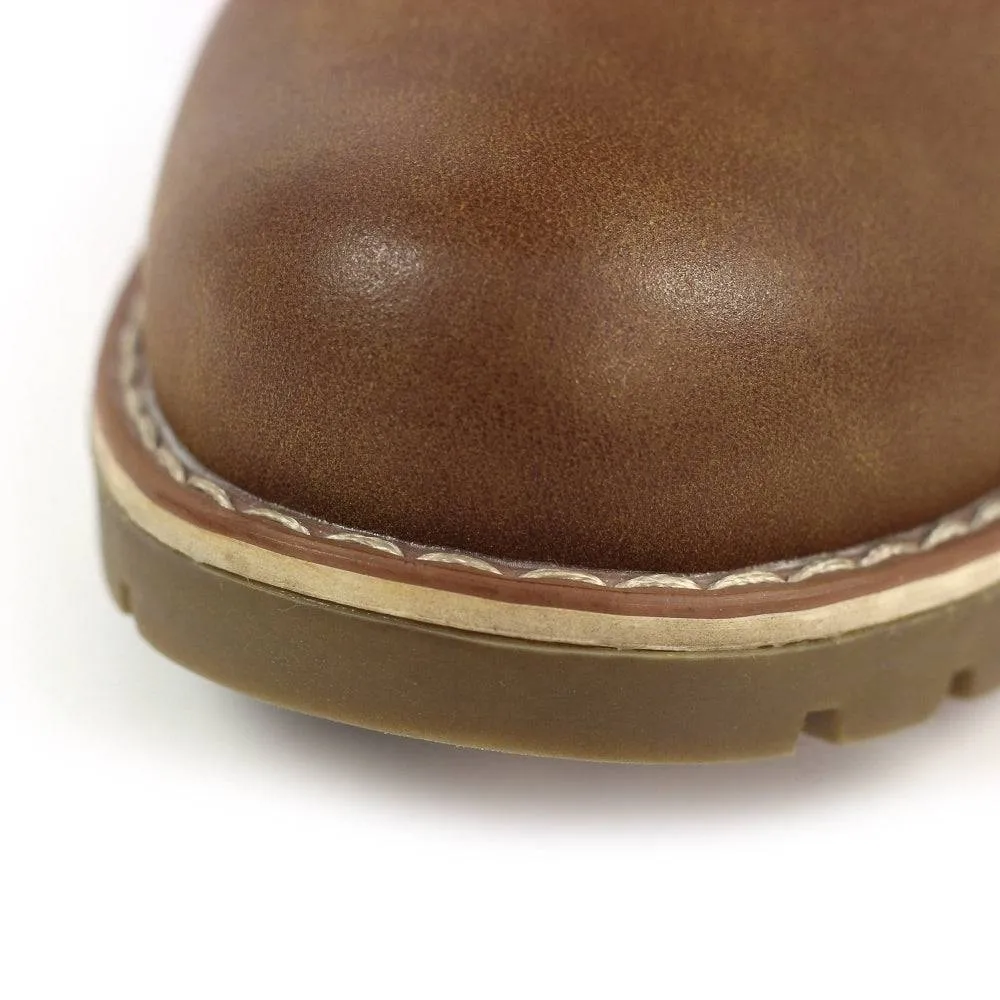 Lunar GLB123 Millie Ladies Tan Waterproof Zip & Lace Ankle Boots