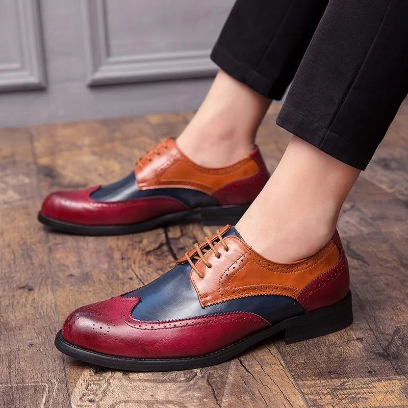 Men's Pointed Business Snake Tassel Shoes
