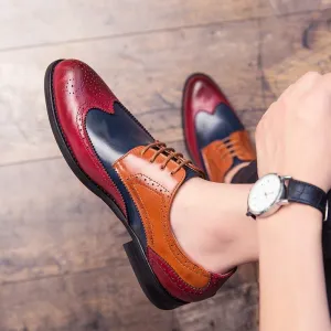 Men's Pointed Business Snake Tassel Shoes