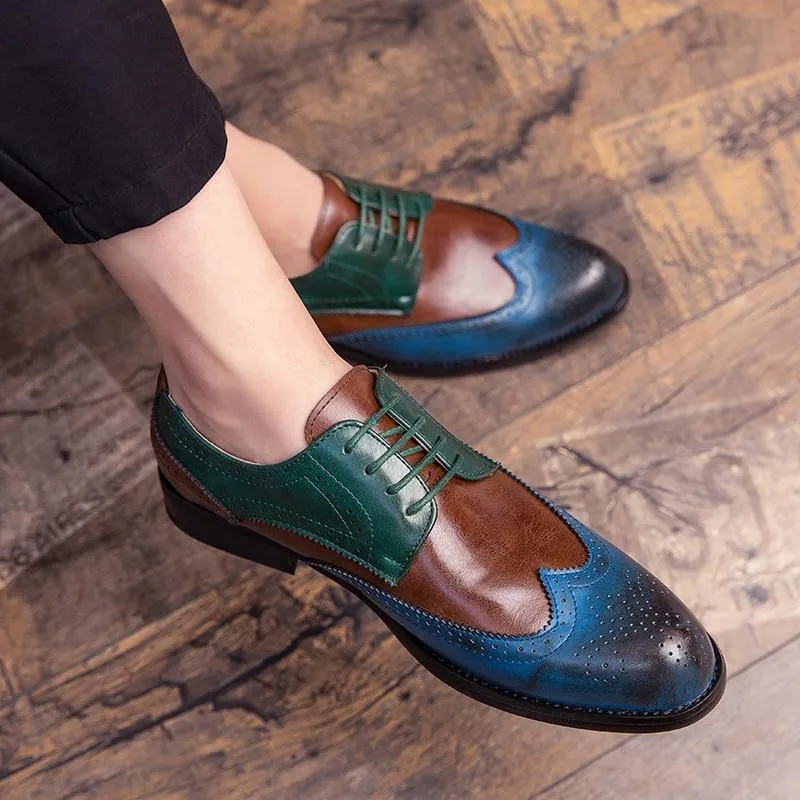 Men's Pointed Business Snake Tassel Shoes