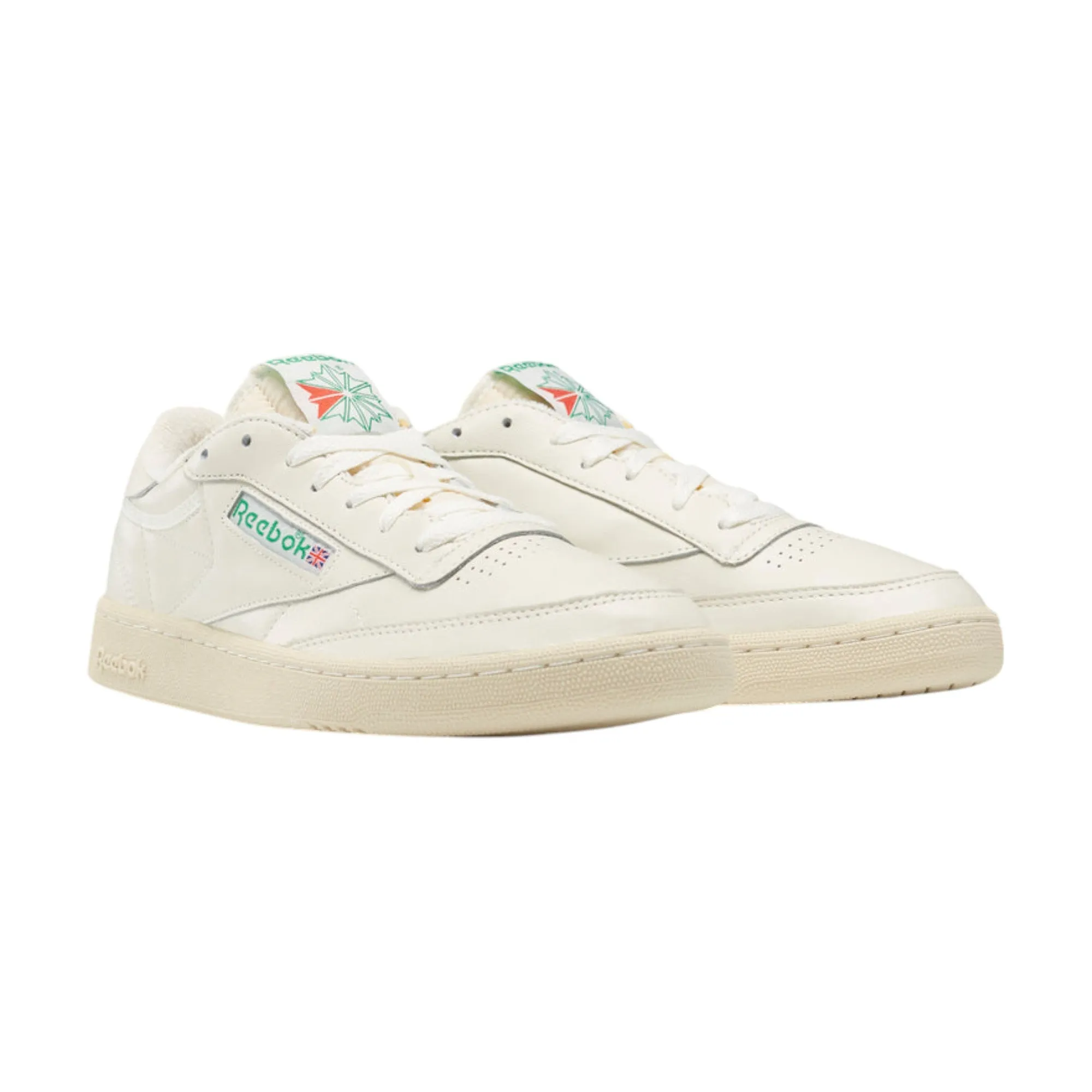 Mens Reebok Club C 85 Vintage Shoes Chalk/Green