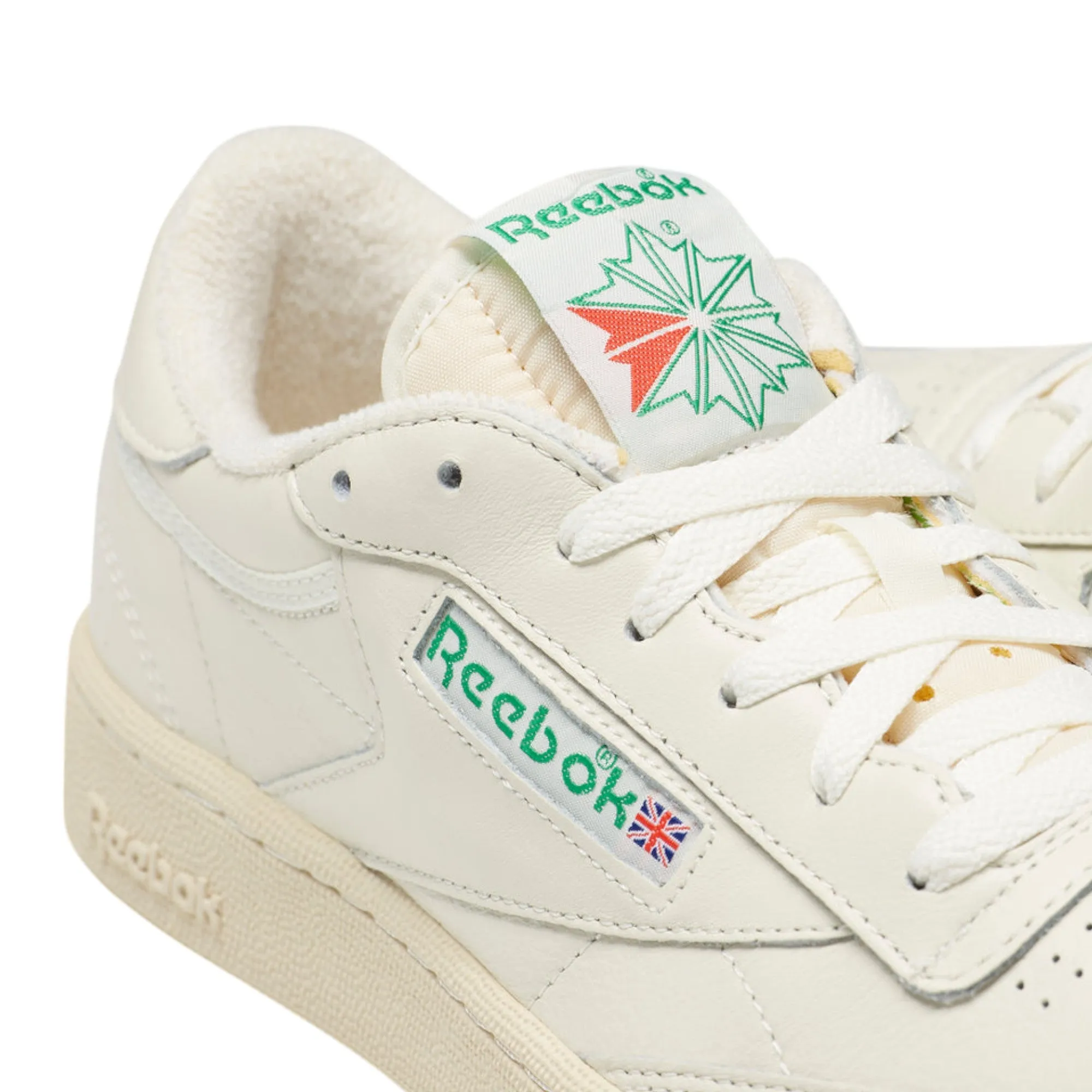 Mens Reebok Club C 85 Vintage Shoes Chalk/Green