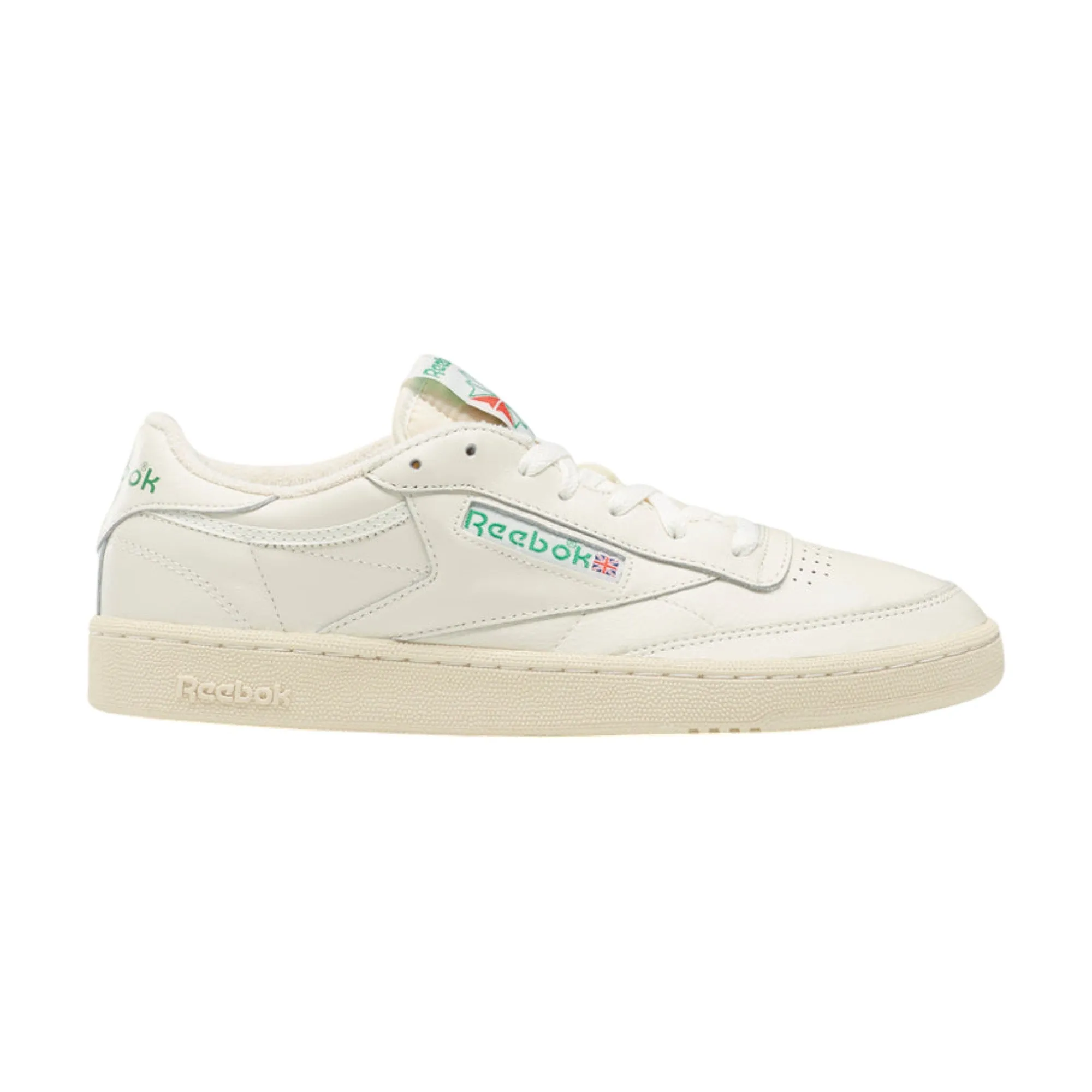 Mens Reebok Club C 85 Vintage Shoes Chalk/Green