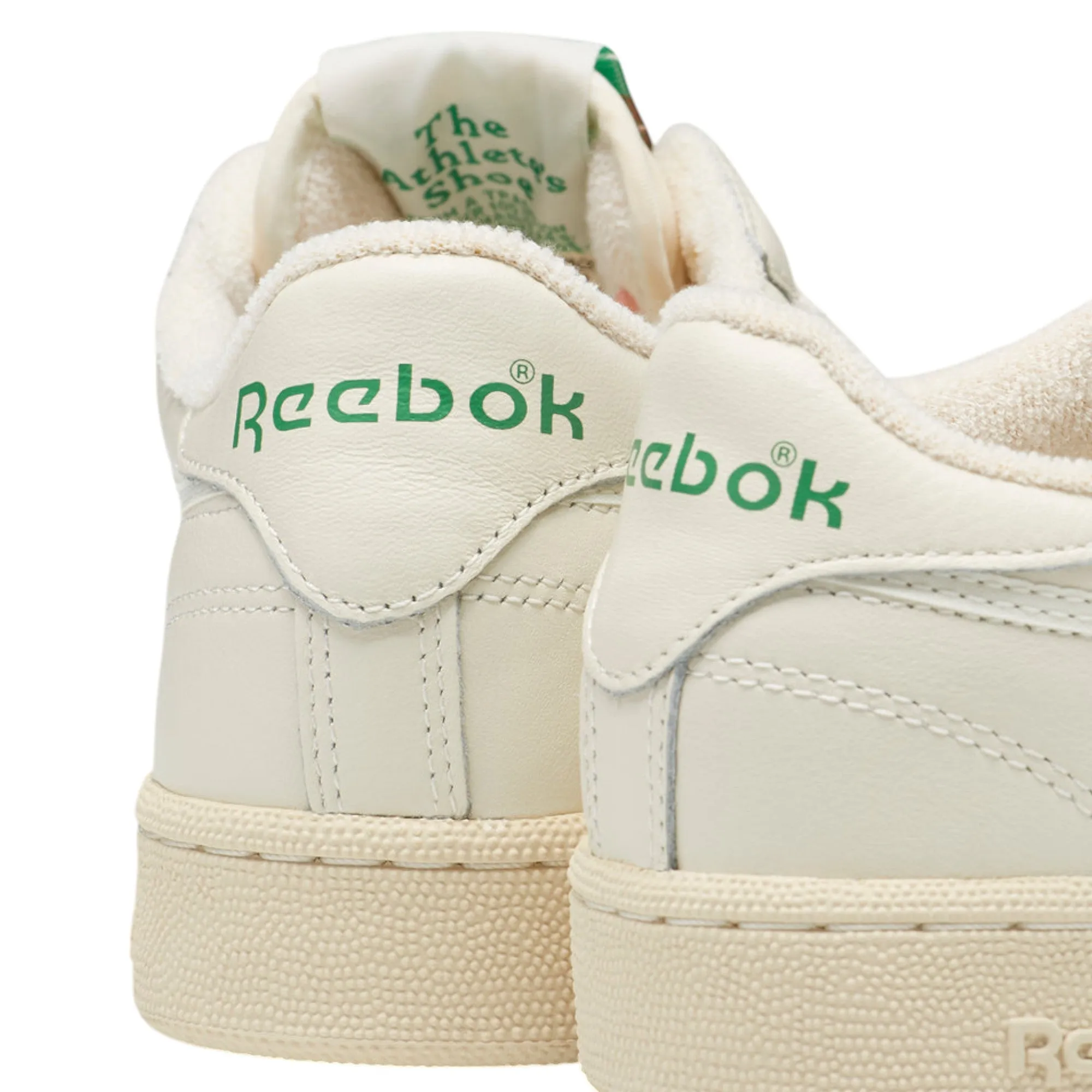 Mens Reebok Club C 85 Vintage Shoes Chalk/Green