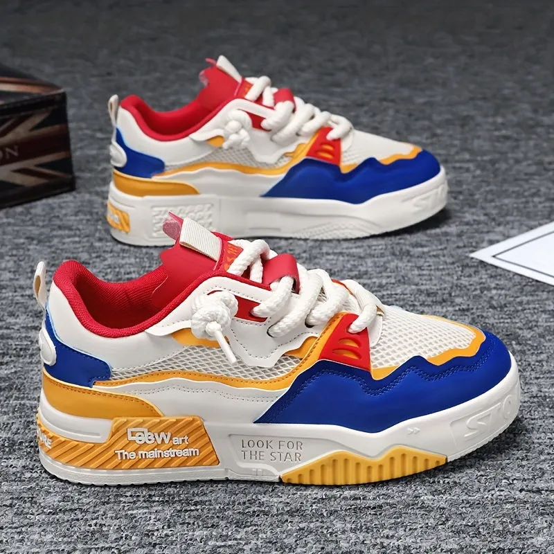 Men's Stylish Laced Colourful Running Shoes | Perfect for All Seasons