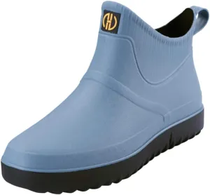 Rain Boots for Women Waterproof Mid Calf Rain Boot Fashion Garden Rainboots Light Shoes Comfortable Insole Anti-slipping