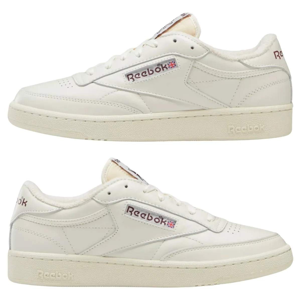 Reebok Men's Club C 85 Vintage Chalk/Alabaster/Maroon