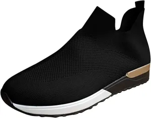 Shoes For Women Sneakers Trendy Athletic Walking Running Shoes Slip On Mesh-Comfortable Athletic Tennis Workout Sneakers