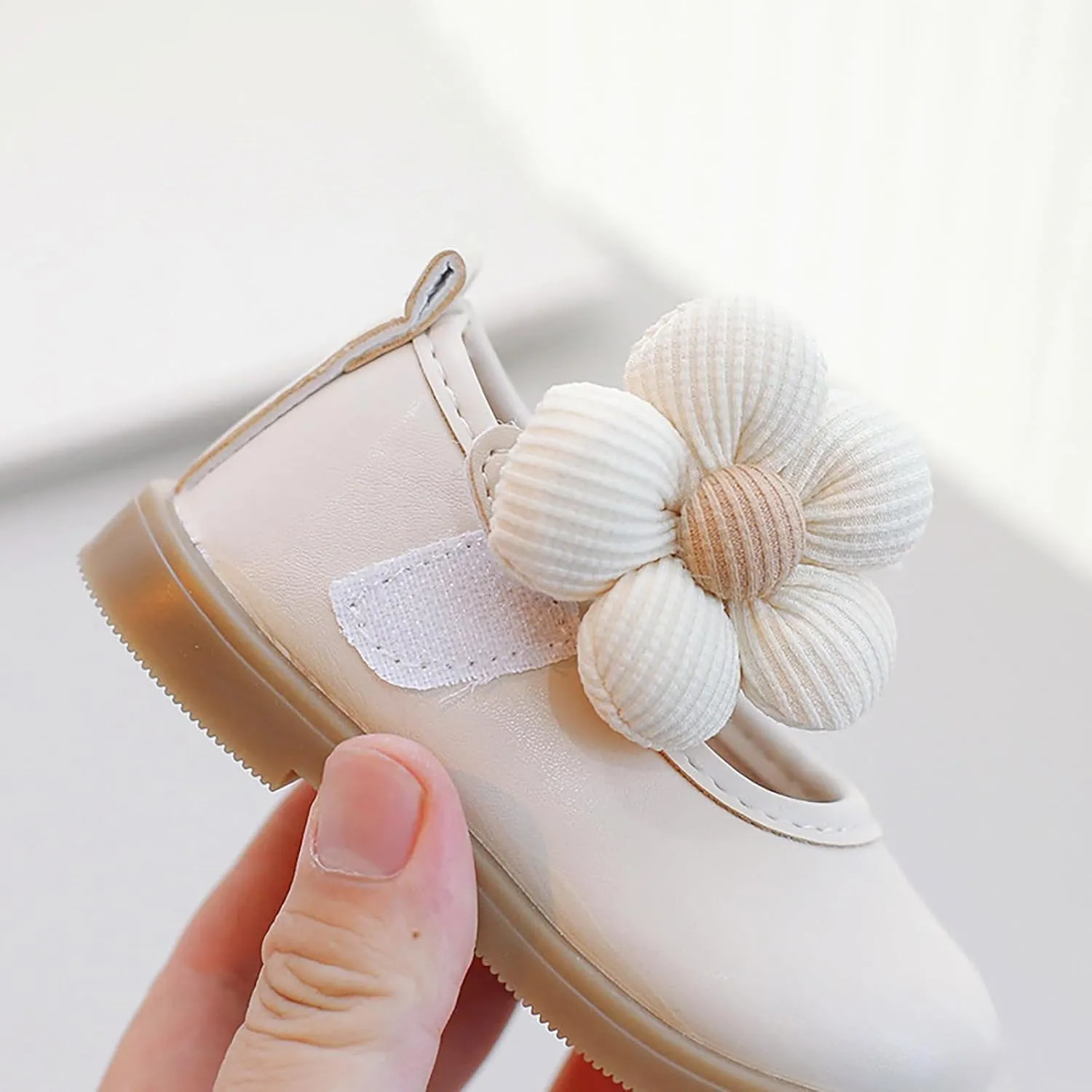 Toddler Baby Girls Mary Jane Dress Shoes for Part School Wedding Newborn Ballet Flat Flower Soft Dress Shoes