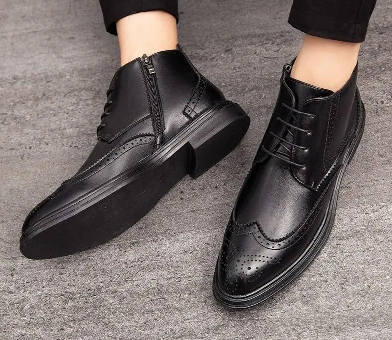 West Louis Pointed Leather Bullock Boots