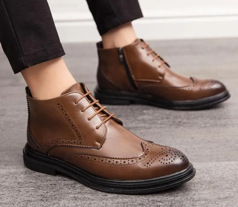 West Louis Pointed Leather Bullock Boots