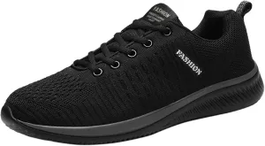 Women's Walking Shoes Mesh Breathable Lightweight Fashion Mens Running Shoes Sports Men's Shoes Casual Waterproof Sneakers Black Tennis Shoe Cross Trainer Shoe