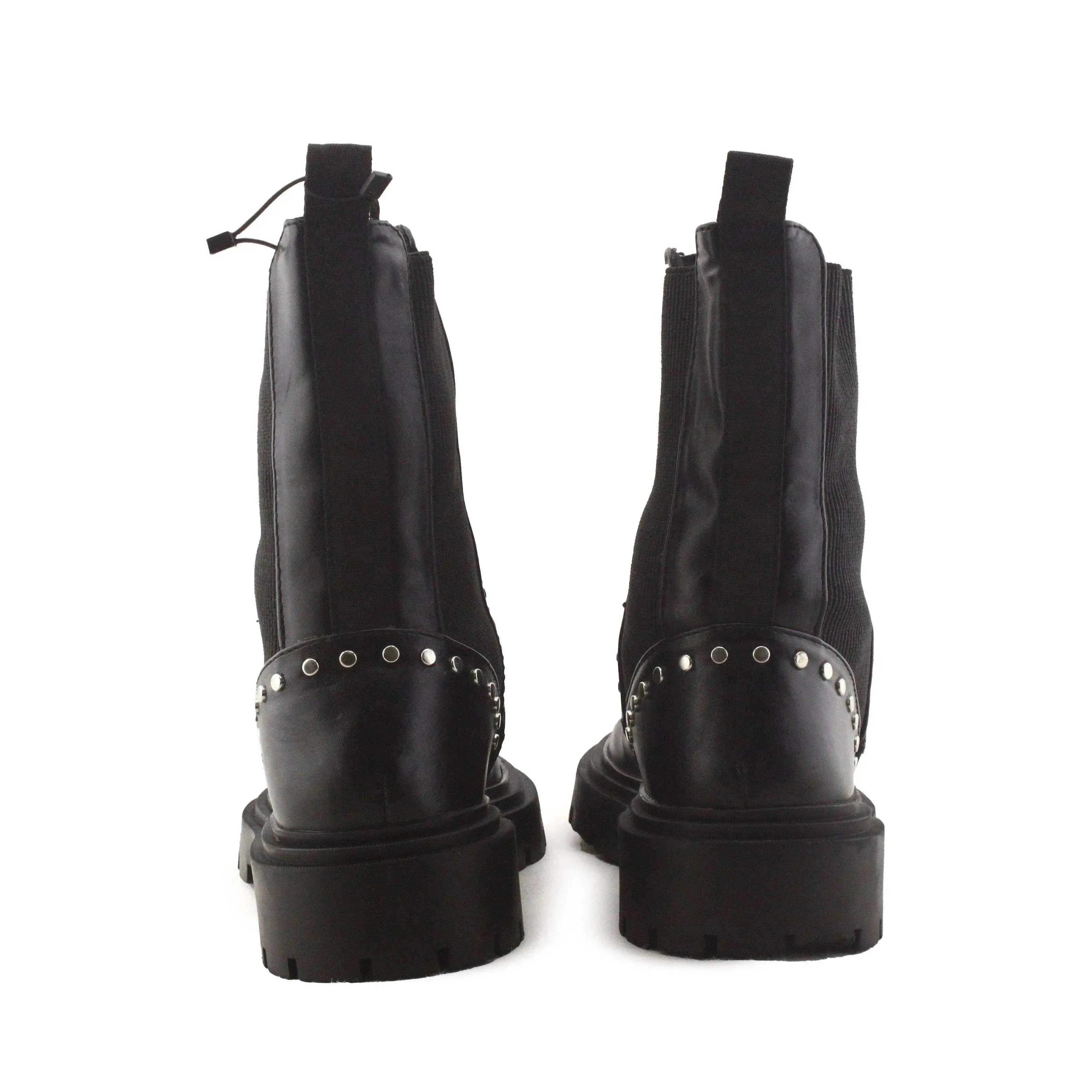 Zara Studded Stretchable Ankle Boots | 100% Authentic Leather